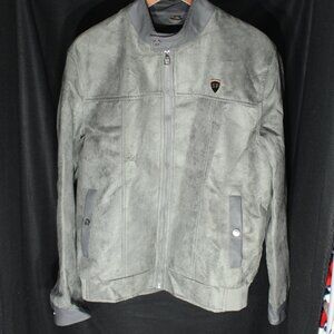 Superlative Fashion Gray Suede Jacket - Size XL